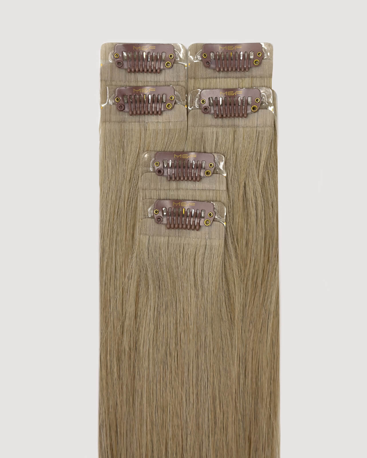 وصلات الشعر اليومية - كيو كيو 18 لون 9 رمادي رمادي رمادي | مشبك - في وجاهز هالو - شركة إم آند إف هير تريدينج، ذ.م.م.م