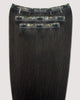 Hair Extensions – S18 Big Bundle (Sizes D + E + F), Color 1B Dark Brown | 18 - Inch Clip - In Extensions - M and F Hair Trading, L.L.C.
