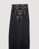 Hair Extensions – S18 Small Bundle (Sizes A + B + C), Color 1 Black | 18 - Inch Clip - In Extensions - M and F Hair Trading, L.L.C.