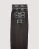 Hair Extensions – S18 Small Bundle (Sizes A + B + C), Color 1B Dark Brown | 18 - Inch Clip - In Extensions - M and F Hair Trading, L.L.C.