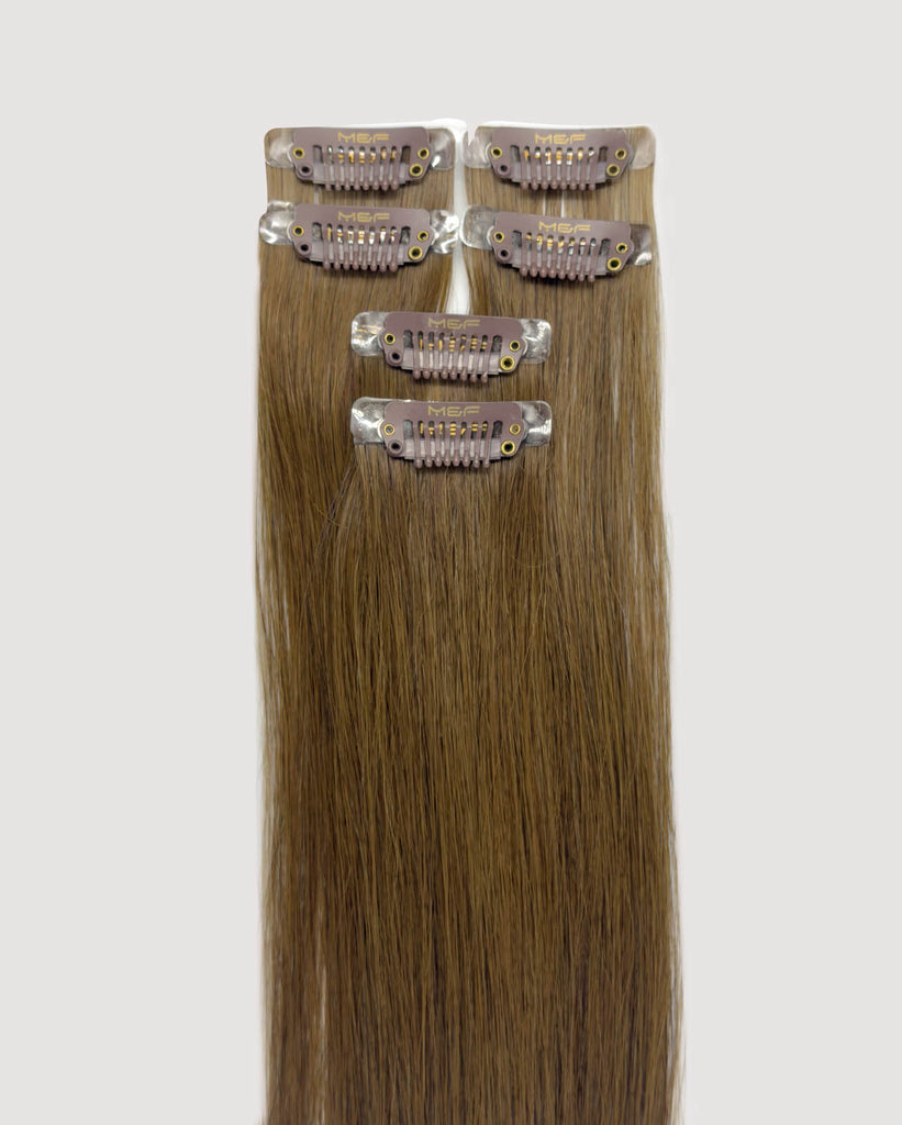 Light Brown Highlight Extensions – MQ18 Bundle Color 4 | Clip - In & Halo Ready - M and F Hair Trading, L.L.C.