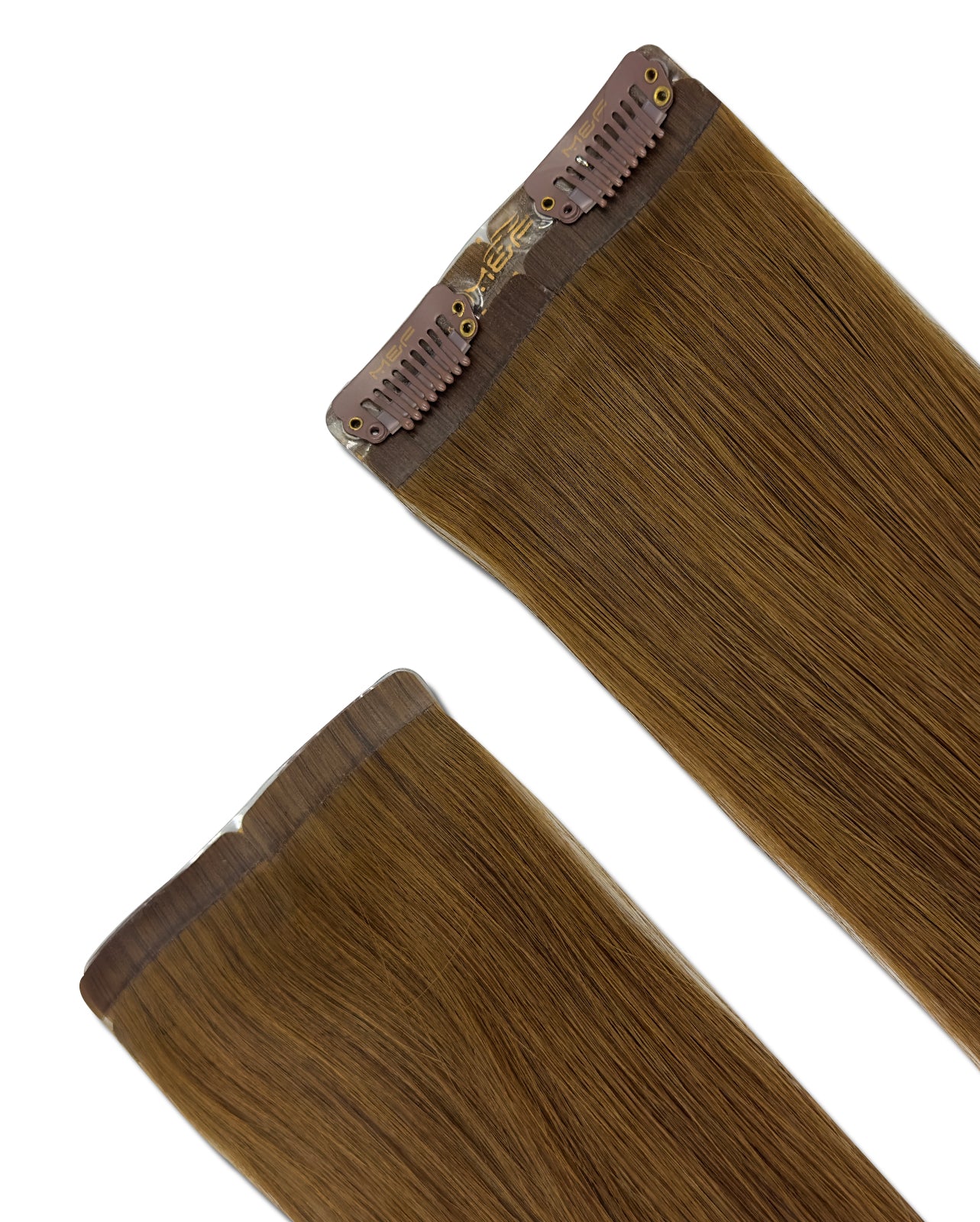 Long Hair Extension – S22B | Light Brown | 8cm Width Clip-In Piece