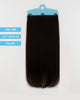 Medium Hair Extension – S18E | Dark Brown | 20cm Width Clip - In Piece - M and F Hair Trading, L.L.C.