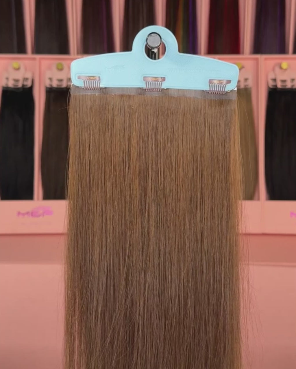 #18inchHairClipBrownHairExtension