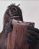 Short Hair Extension – S14E | Black | 20cm Width Clip-In Piece