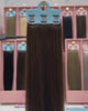 Hair Extensions – S18 Small Bundle (Sizes A + B + C), Color 2# Brown | 18-Inch Clip-In Extensions