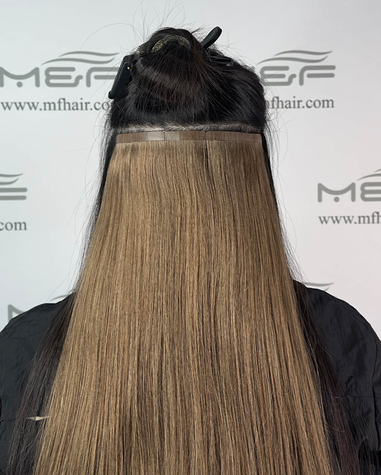 Quicklip Hair Extension Back Layers | Ash 20cm - M and F Hair Trading, L.L.C.