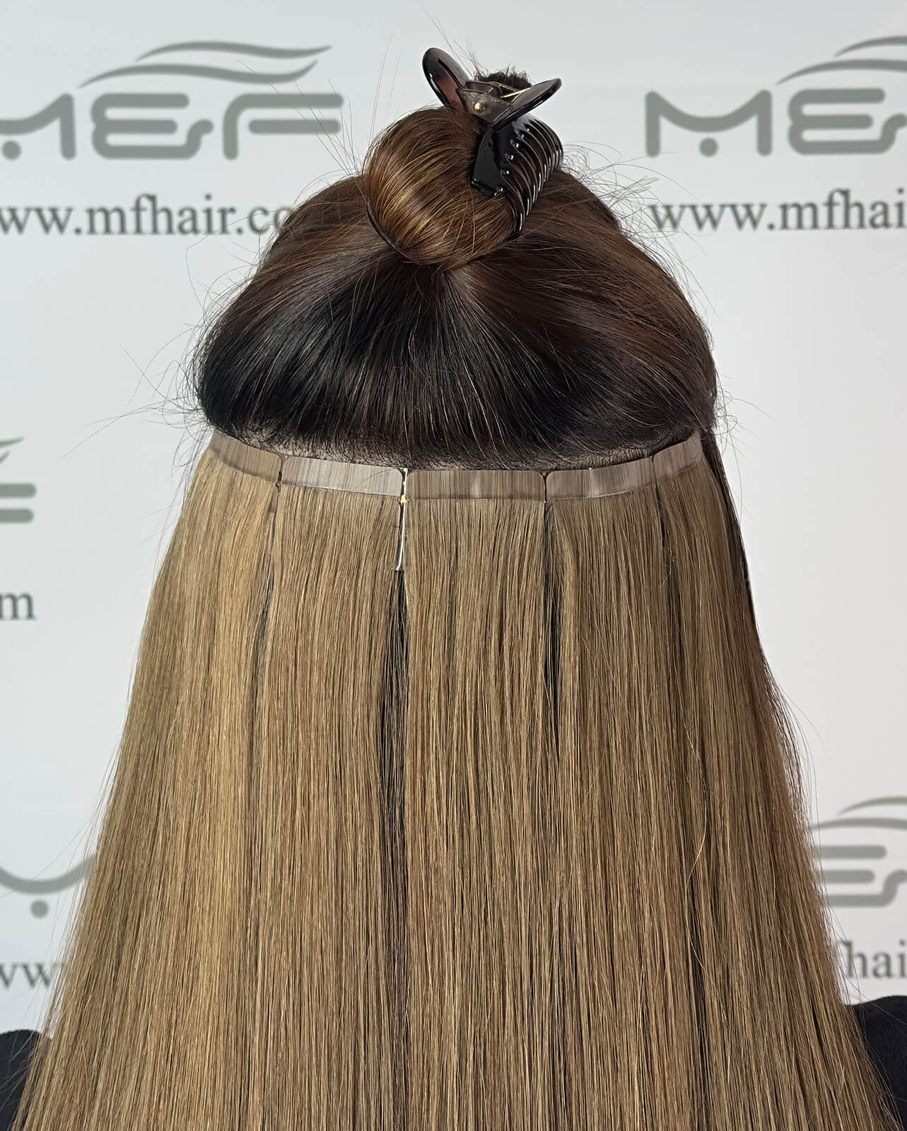 Quicklip Hair Extension Back Layers | Ash 24cm - M and F Hair Trading, L.L.C.