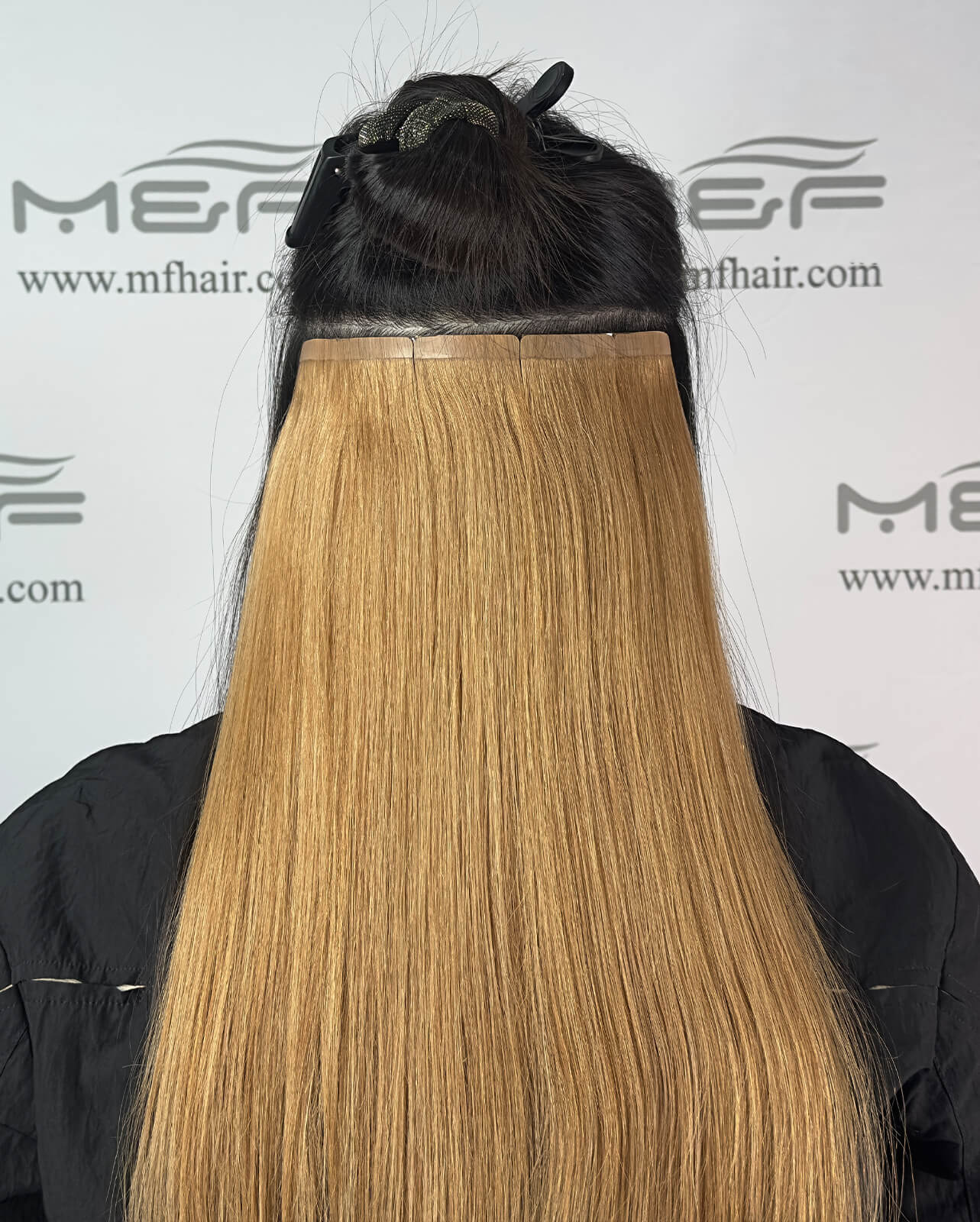 Quicklip Hair Extension Back Layers | Caramel 20cm - M and F Hair Trading, L.L.C.