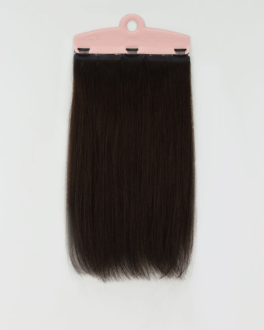 Quicklip Hair Extension Back Layers | Dark Brown 20cm - M and F Hair Trading, L.L.C.