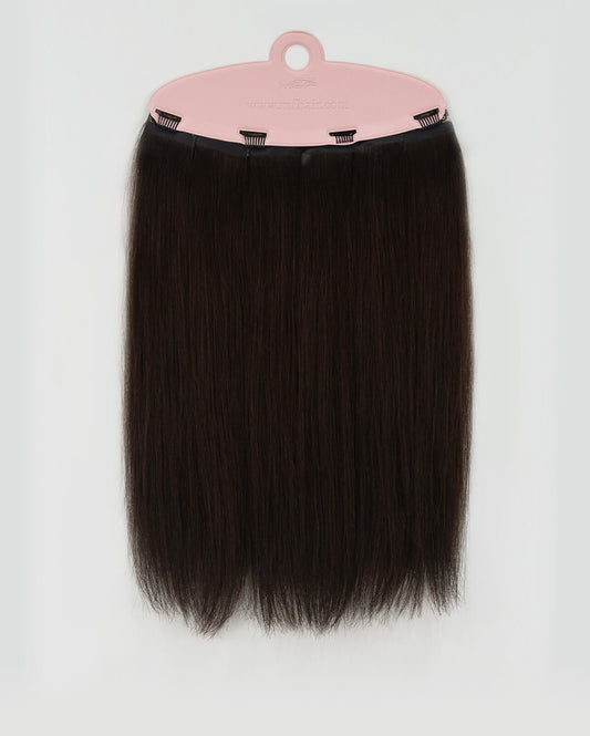 Quicklip Hair Extension Back Layers | Dark Brown 24cm - M and F Hair Trading, L.L.C.