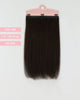 Short Hair Extension – S14E | Dark Brown | 20cm Width Clip - In Piece - M and F Hair Trading, L.L.C.