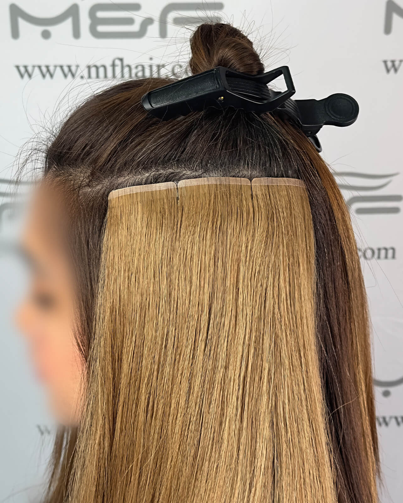 Quicklip Hair Extension Side Thickener | Caramel 12cm