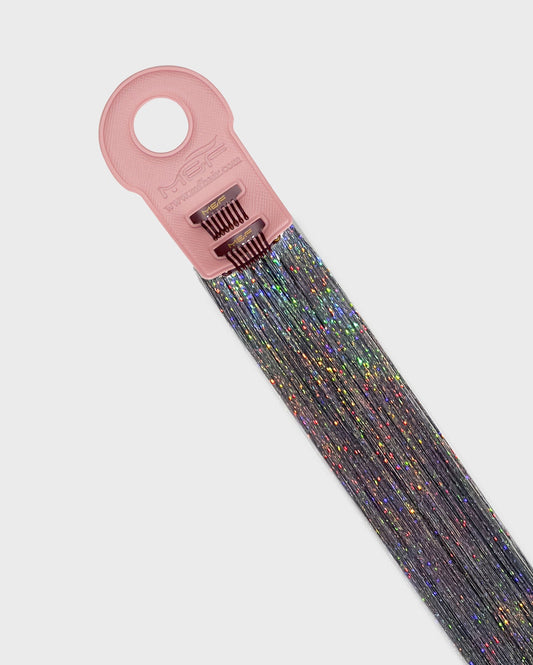 Tinsel Hair Extensions – T001 Starlight Silver - M and F Hair Trading, L.L.C.