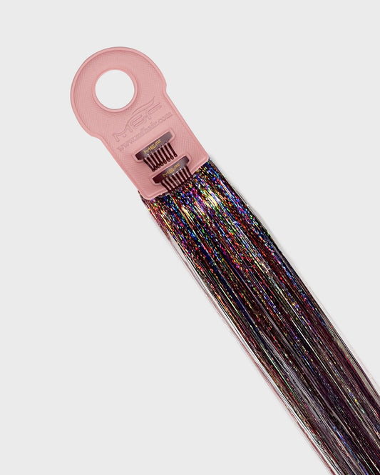 Tinsel Hair Extensions – T002 Rainbow Dream - M and F Hair Trading, L.L.C.