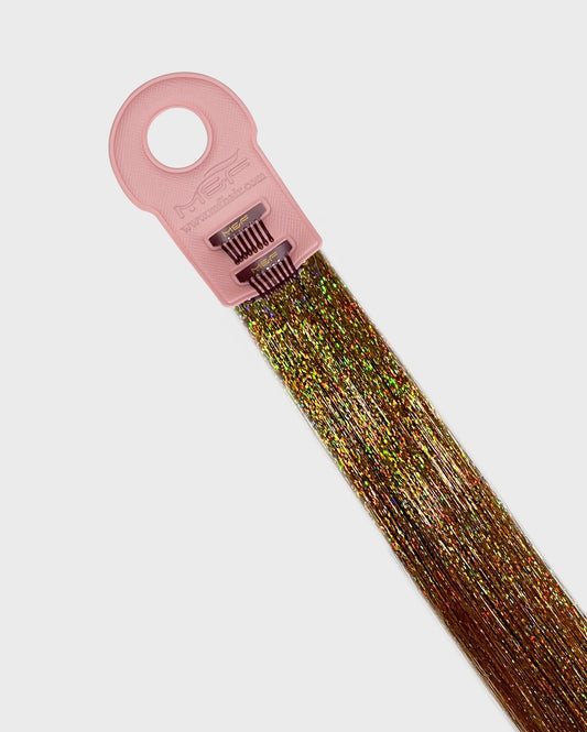 Tinsel Hair Extensions – T006 Champagne Shine - M and F Hair Trading, L.L.C.