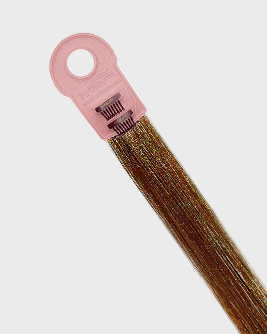 Tinsel Hair Extensions – T015 Antique Copper - M and F Hair Trading, L.L.C.