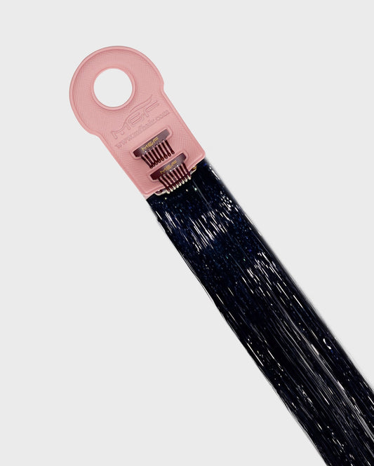 Tinsel Hair Extensions – T016 Midnight Black - M and F Hair Trading, L.L.C.
