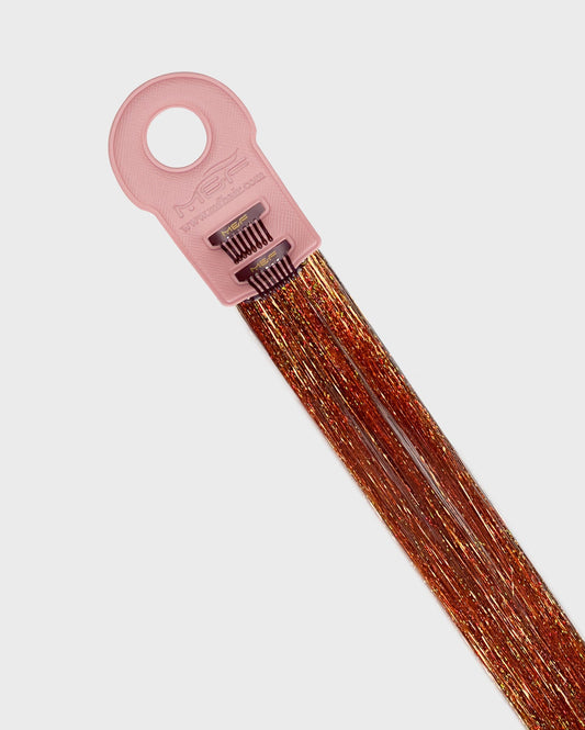 Tinsel Hair Extensions – T018 Sunset Orange - M and F Hair Trading, L.L.C.