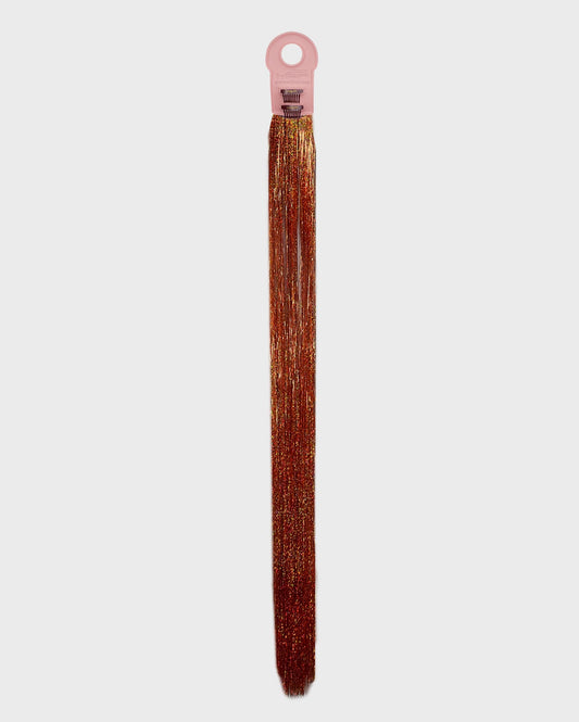 Tinsel Hair Extensions – T018 Sunset Orange - M and F Hair Trading, L.L.C.