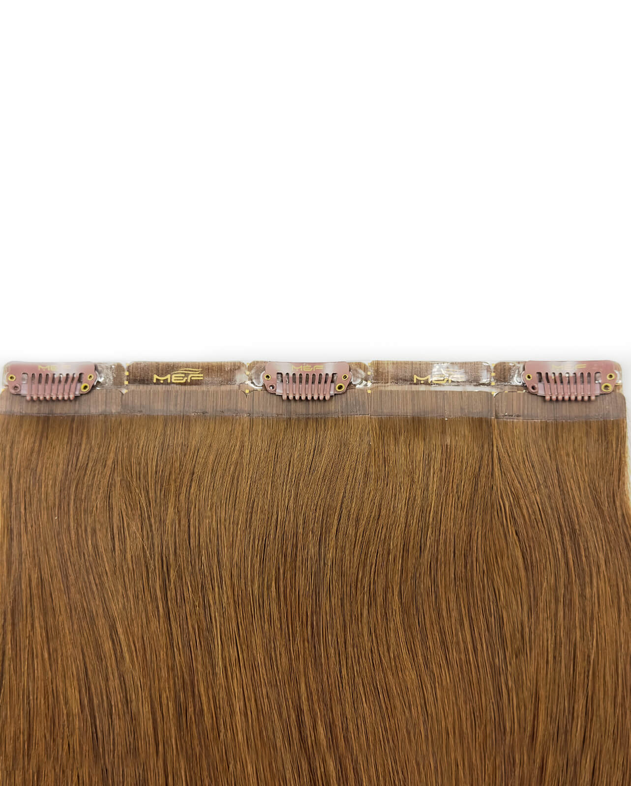 وصلة شعر متوسطة الحجم - S18E | S18E | بني فاتح | قطعة مشبك بعرض 20 سم