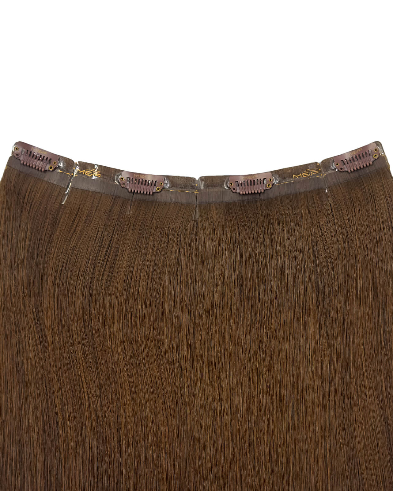 وصلة شعر متوسطة الحجم - S18F | S18F | بني فاتح | قطعة مشبك بعرض 24 سم